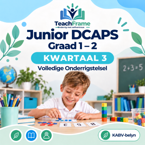 TeachFrame DCAPS Graad 1–2 Kwartaal 3 volledige onderrigstelsel vir Suid-Afrikaanse klaskamers