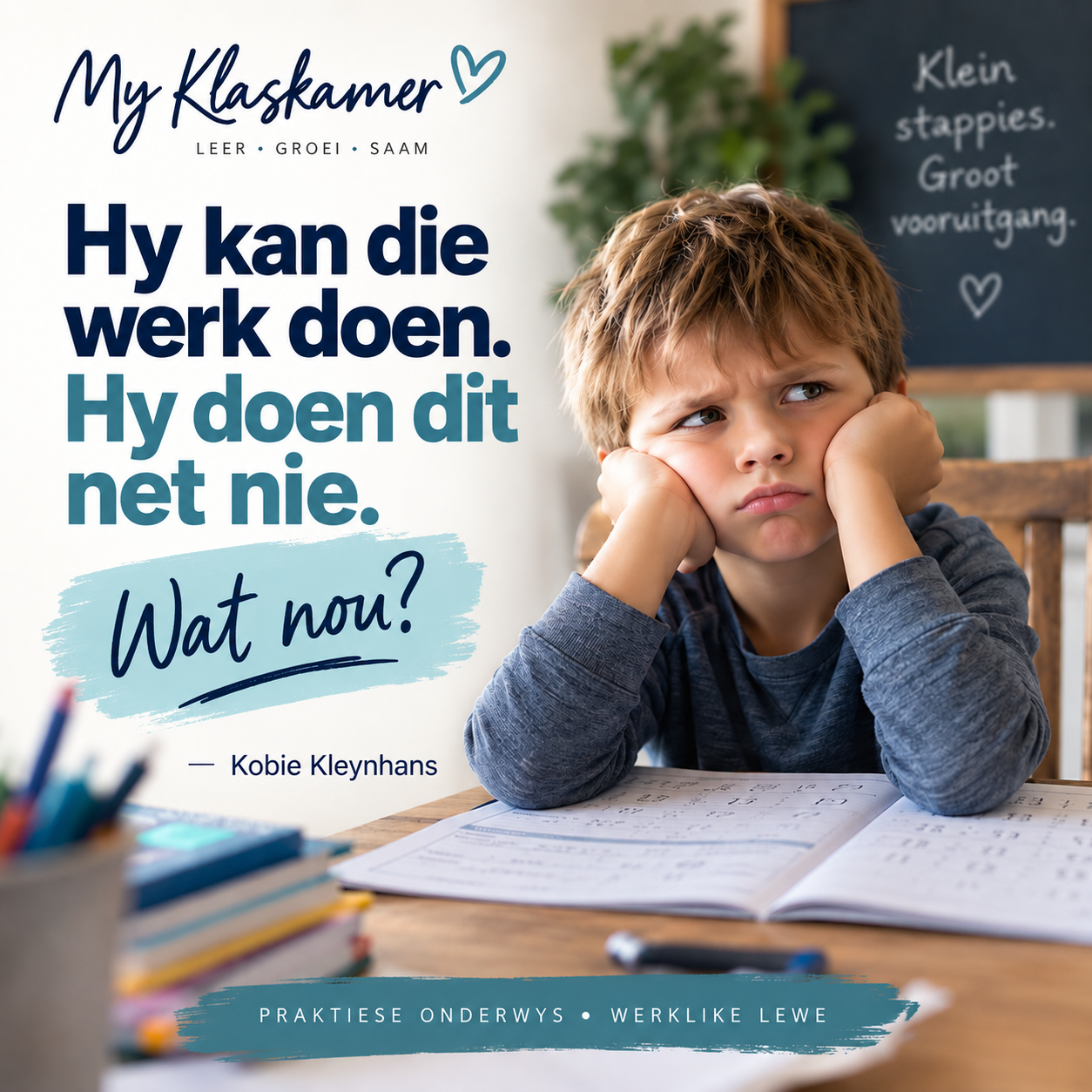 Hy kan die werk doen. Maar hy doen dit net nie.