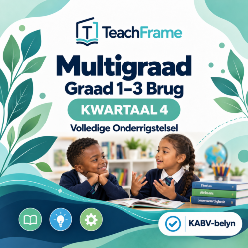 TeachFrame Multigraad Graad 1–3 Brug Kwartaal 4 volledige onderrigstelsel
